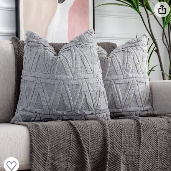 Throw Pillow Covers Decorative Soft Velvet Farmhouse Boho Pillow Covers - Picture 2 of 6